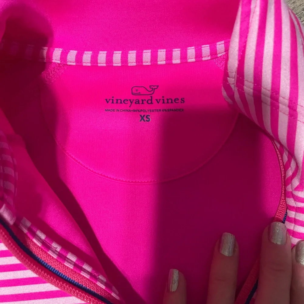 Vineyard Vines Double Face Quarter Zip - Picture 3 of 6